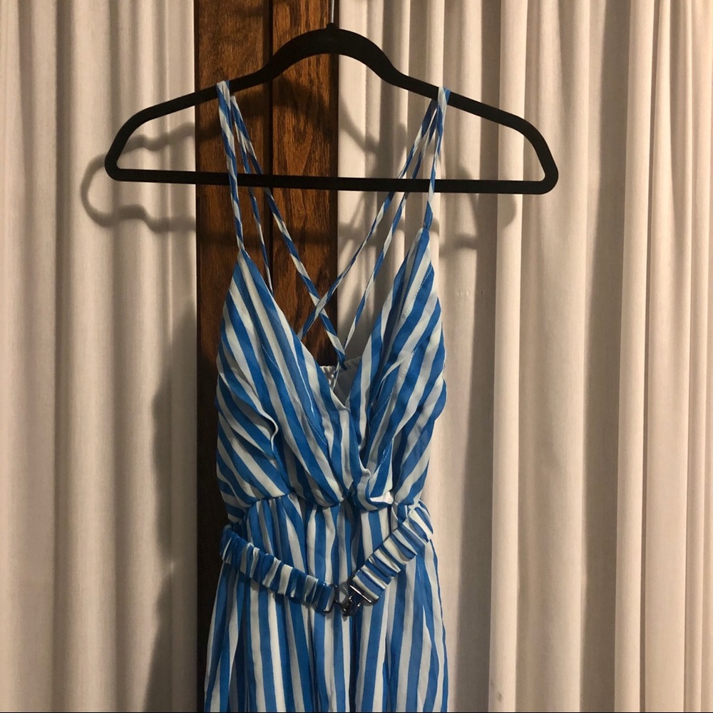 Very J blue and white striped dress - Picture 3 of 9